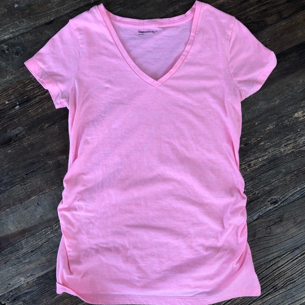Gap maternity hot pink tee